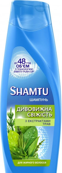 Shamtu Deep Cleansing and Freshness with Extracts Herbs Shampoo for Oily Hair, 200 mL