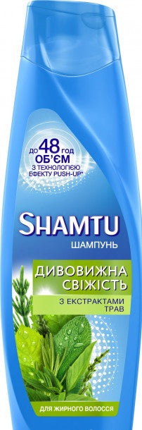 Shamtu Deep with Extracts Herbs Shampoo for Oily Hair, 360 mL