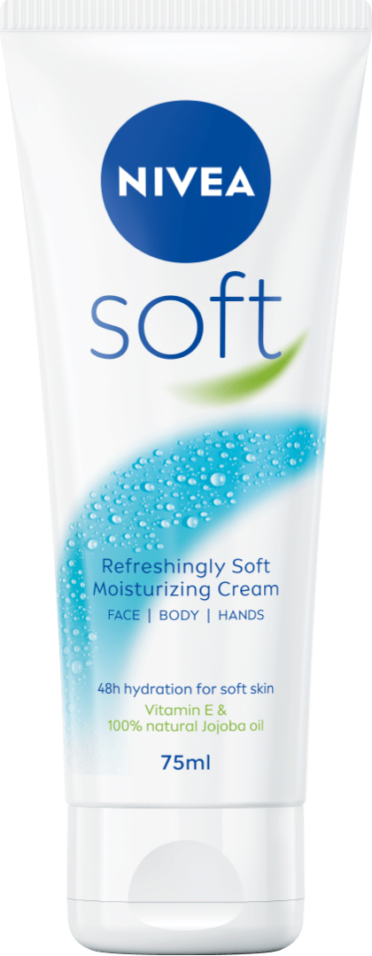 Nivea Soft Intensive Moisturizing Body Cream, 75 mL