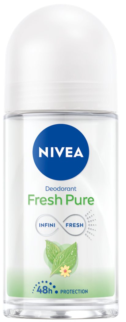 Nivea Fresh Pure Women's Roll-On Deodorant, 50 mL