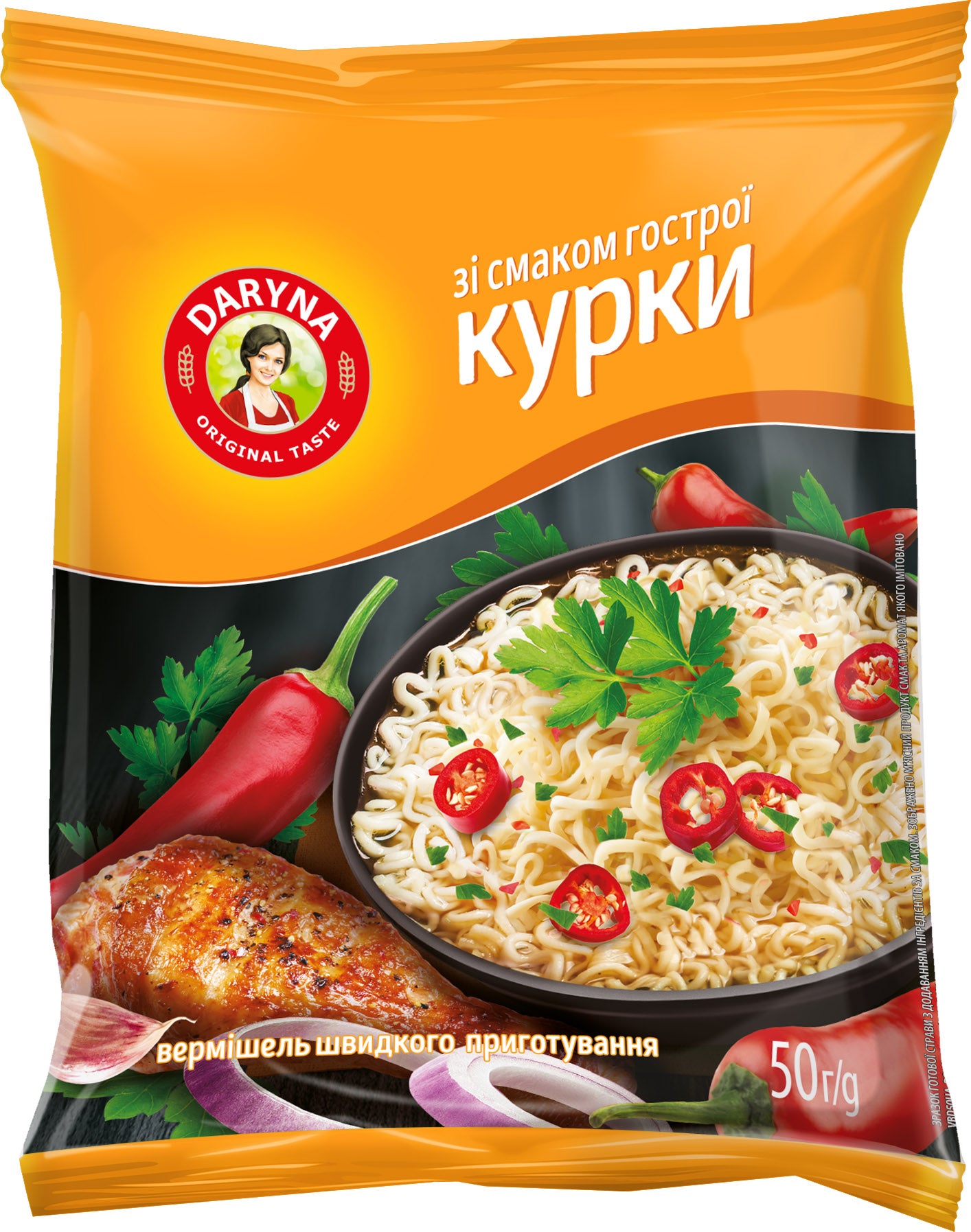 Daryna Spicy Chicken Flavor Instant Vermicelli, 50 g