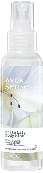Avon Senses White Lily Body Lotion Spray, 100 mL
