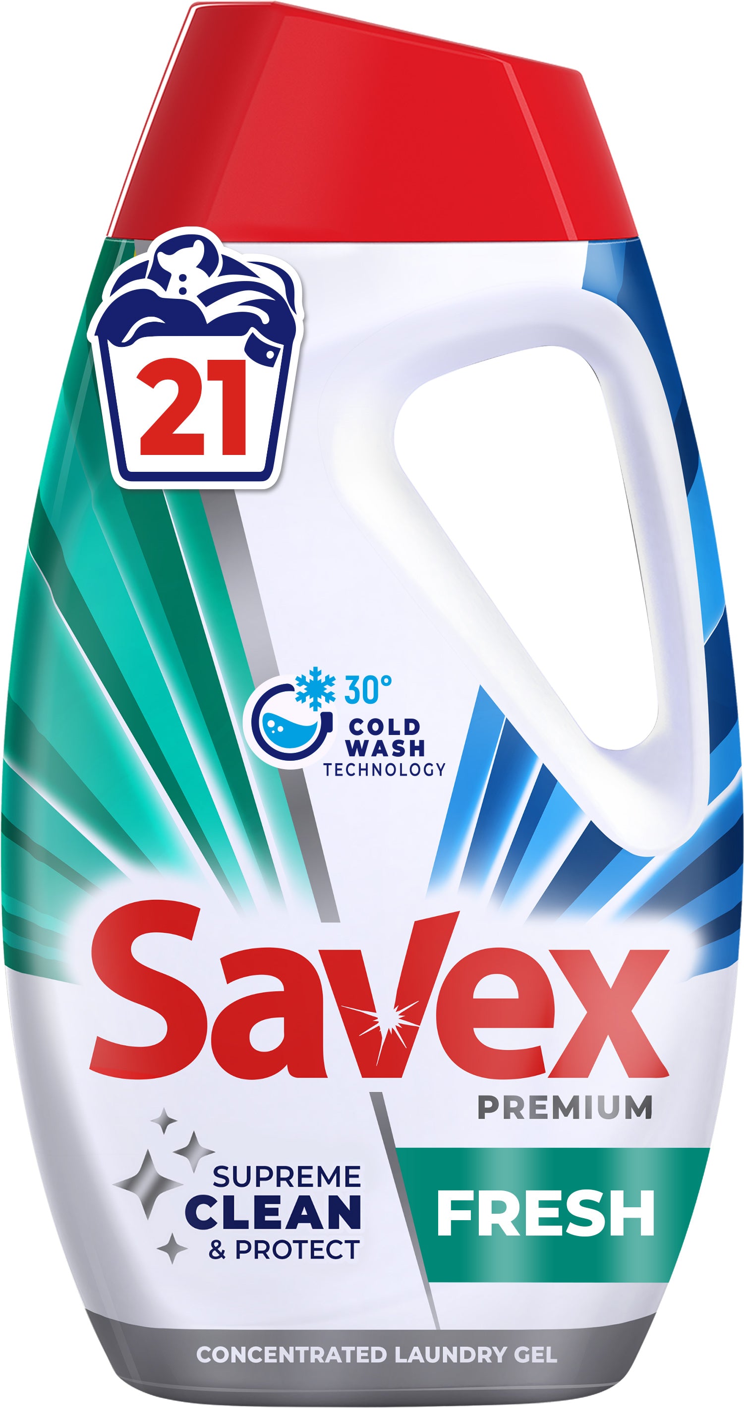 Savex Premium Fresh Liquid Laundry Detergent, 21 Loads, 945 mL