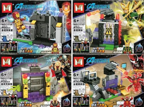 Aheroes Assemble MG 1111 4-in-1 Building Set, Assorted Designs