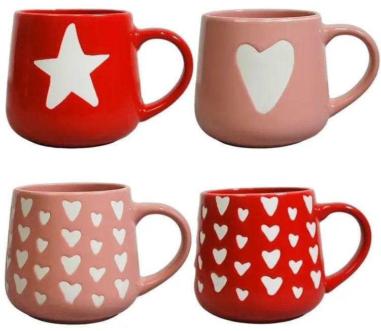 Vittora VT-C-206420 Cozy Love Ceramic Mug, 420 mL