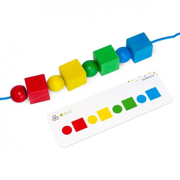 Igroteco 900019 Geometry Wooden Lacing Game, 30 pcs - Image 2