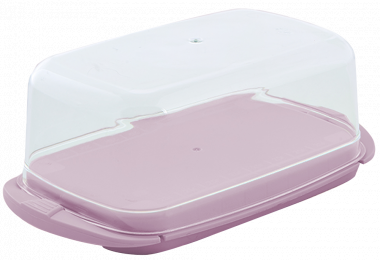 Aleana 167009 Plastic Butter Dish, 17 x 10 x 7 cm, Assorted Colors