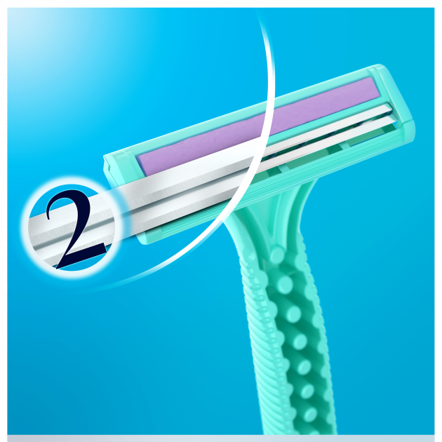 Gillette Simply Venus 2-Blade Women's Disposable Razors, 4 + 2 pcs - Image 2