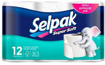 Selpak Super Soft 3-Ply Toilet Paper, 12 rolls - Image 2