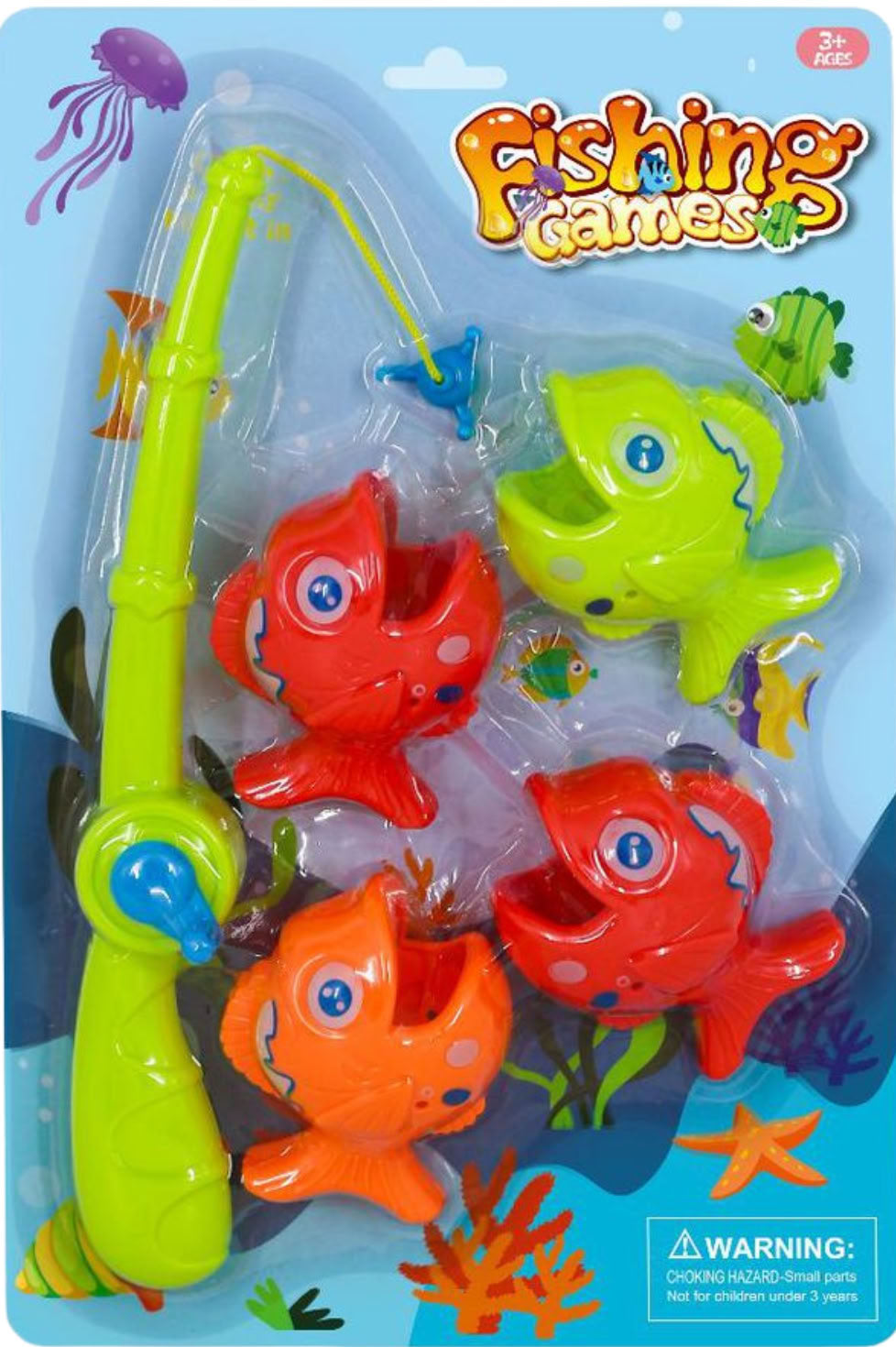 Fishing Games Fishing Rod Set 5658-8, Blister Pack