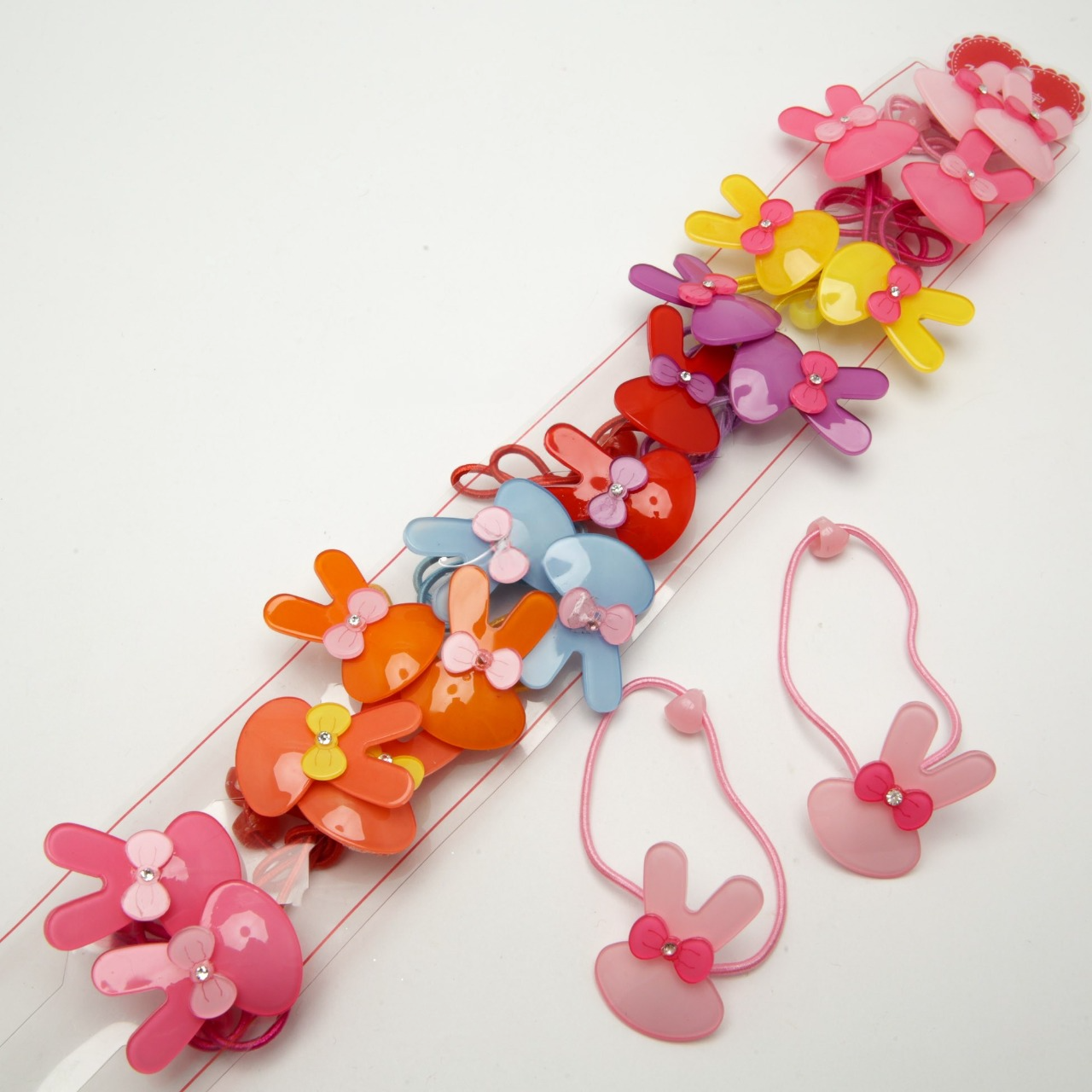Kids Bunny Hair Tie 5-4672, 4 cm Diameter (Price per 1 pc)