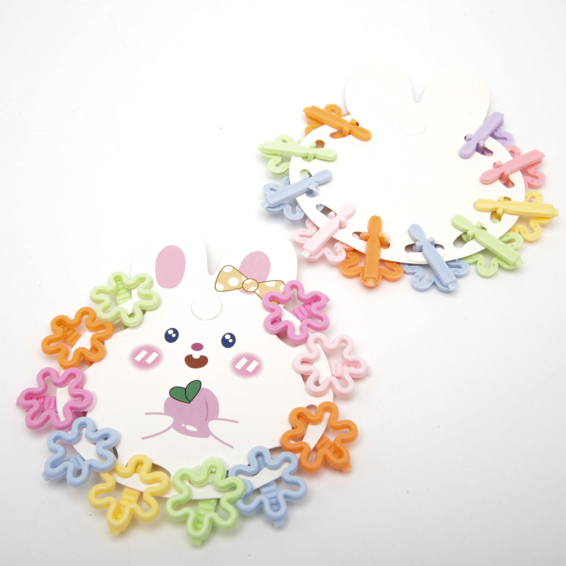 Kids' Flower Hair Clip Set 6-4014, 10 pcs