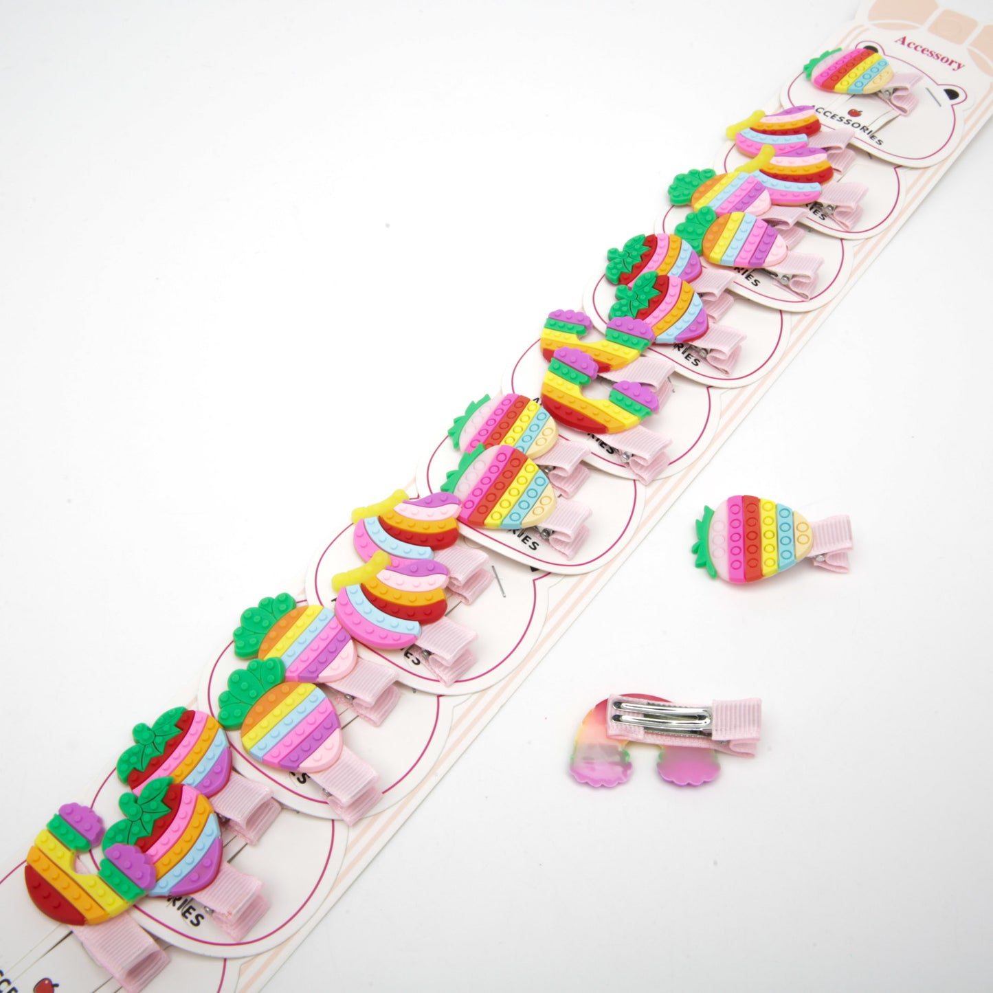 Kids' Silicone Duckbill Hair Clips 6-4049, 2 pcs