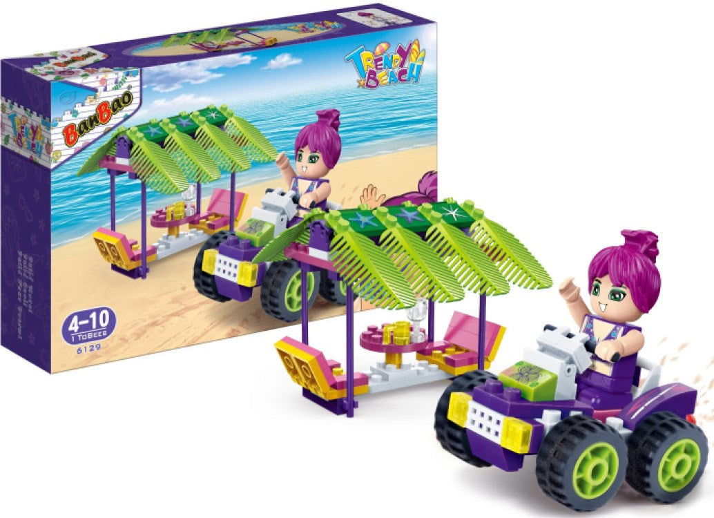 Banbao 6129 Fashion Beach ATV Building Set, 108 Pieces