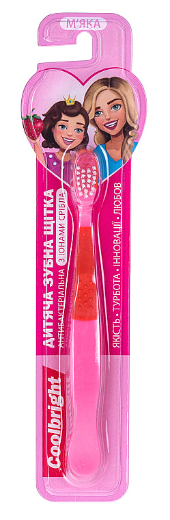 Coolbright Girls with Silver Ions Soft Kids Toothbrush