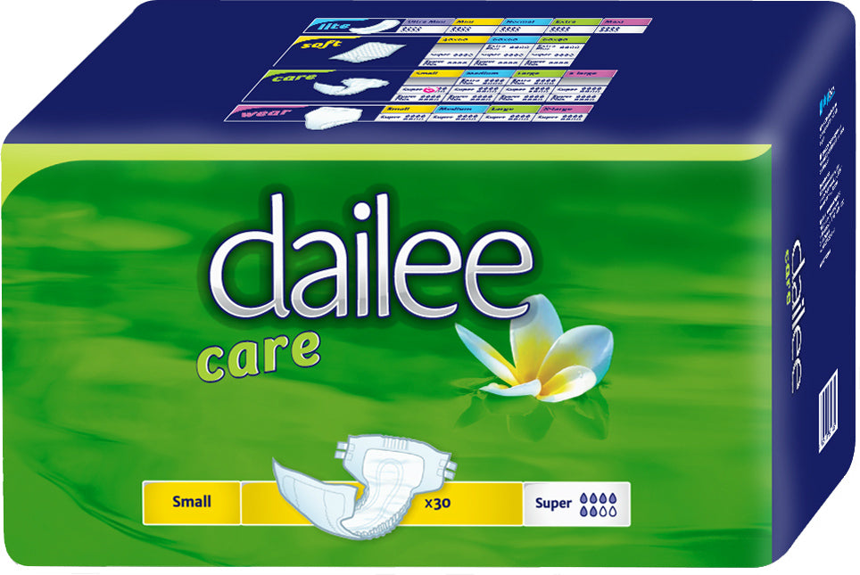 Dailee Care Super Small Breathable Adult Diapers, 30 pcs