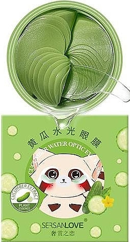 Sersanlove Blueberry Cucumber Water Optic Hydrogel Eye Patches, 60 pcs