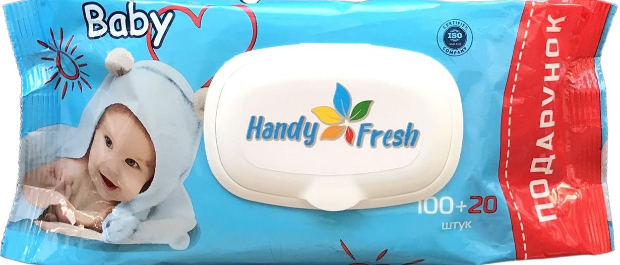 Handy Fresh Baby Wet Wipes, 100 + 20 pcs