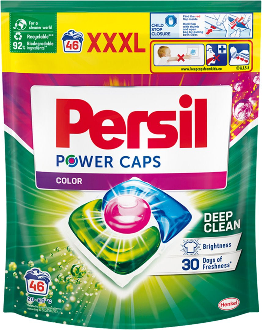 Persil Power Caps Color Laundry Detergent Pods, 46 pcs (Price per 1 pc)