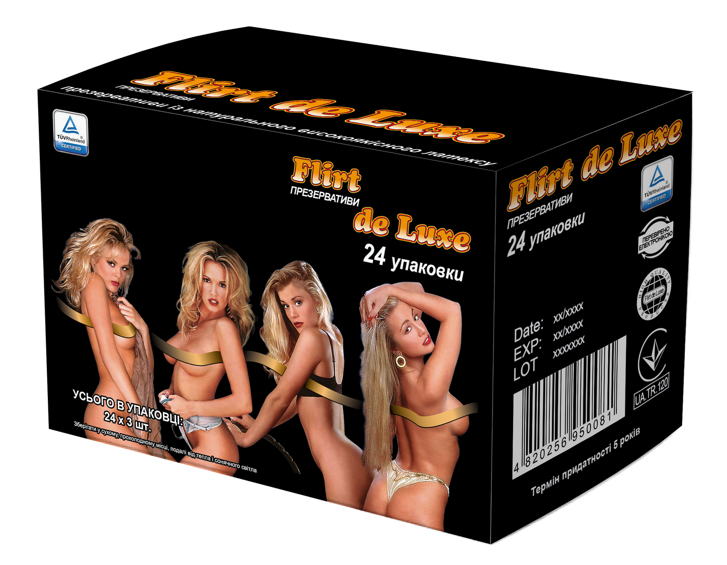 Flirt de Luxe Condoms, 3 pcs - Image 4