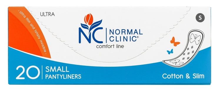 Normal Clinic Cotton & Slim Panty Liners, 20 pcs