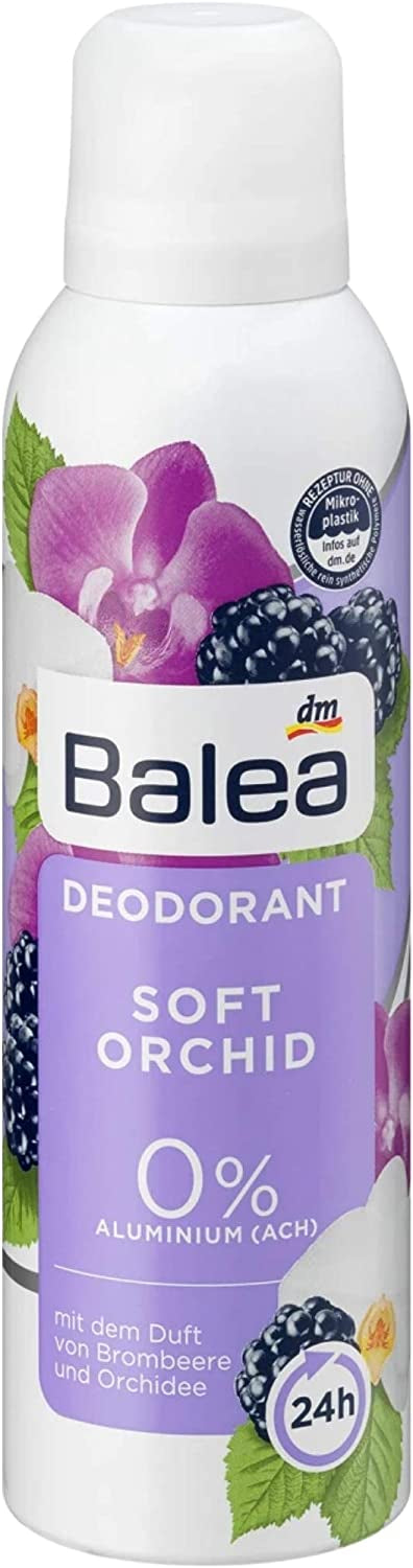 Balea Soft Orchid Women's Aerosol Antiperspirant Deodorant, 200 mL