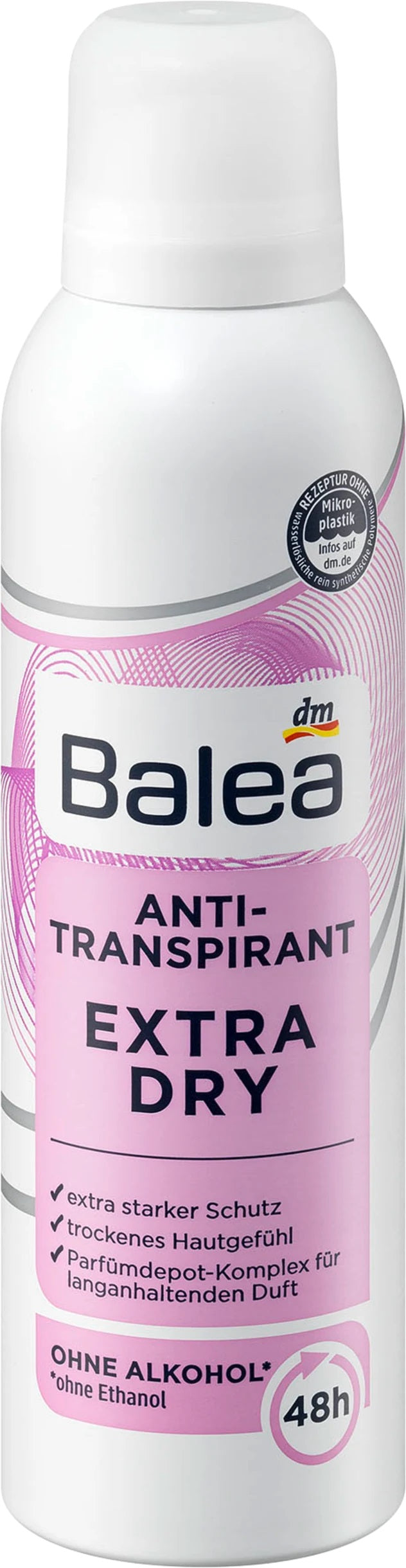 Balea Extra Dry Women's Aerosol Antiperspirant Deodorant, 200 mL