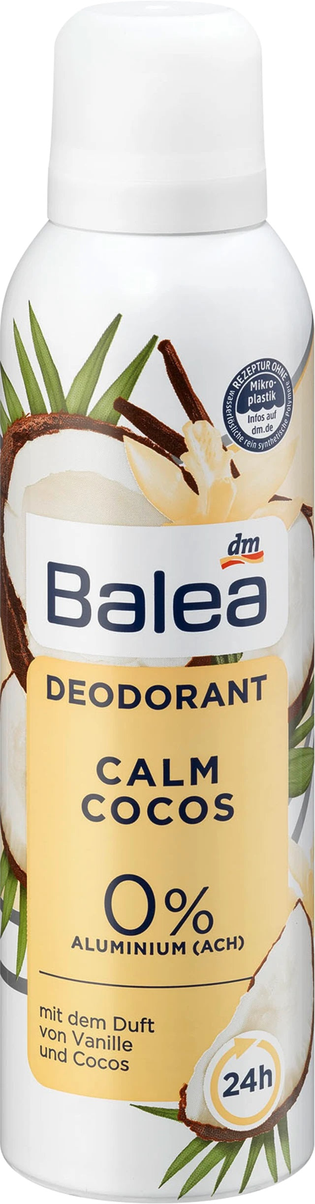 Balea Calm Coconut Women's Aerosol Antiperspirant Deodorant, 200 mL