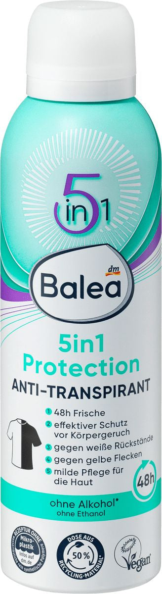 Balea 5-in-1 Protection Women's Aerosol Antiperspirant Deodorant, 200 mL - Image 3