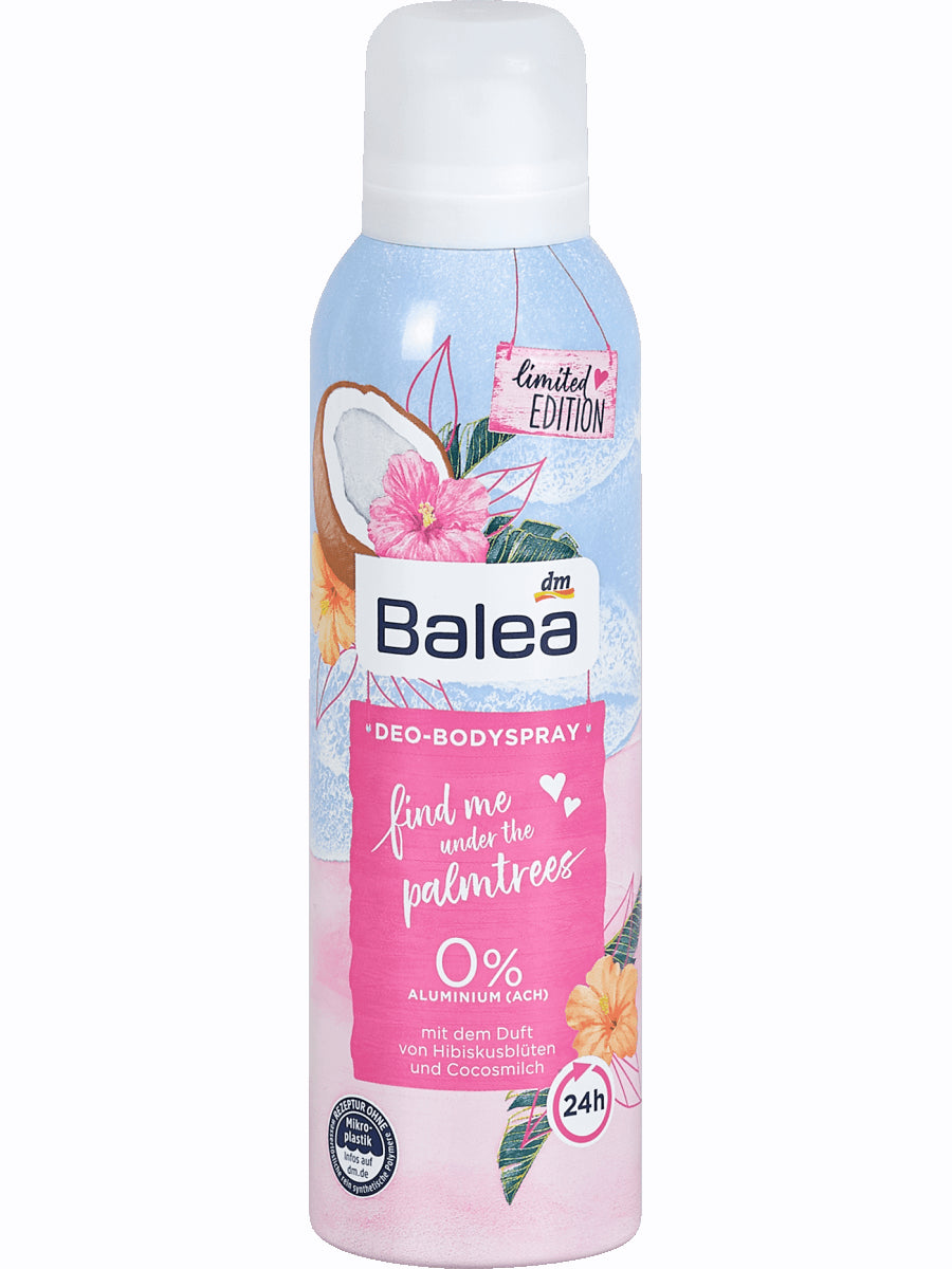 Balea Find Me Under the Palm Trees Women's Aerosol Antiperspirant Deodorant, 200 mL