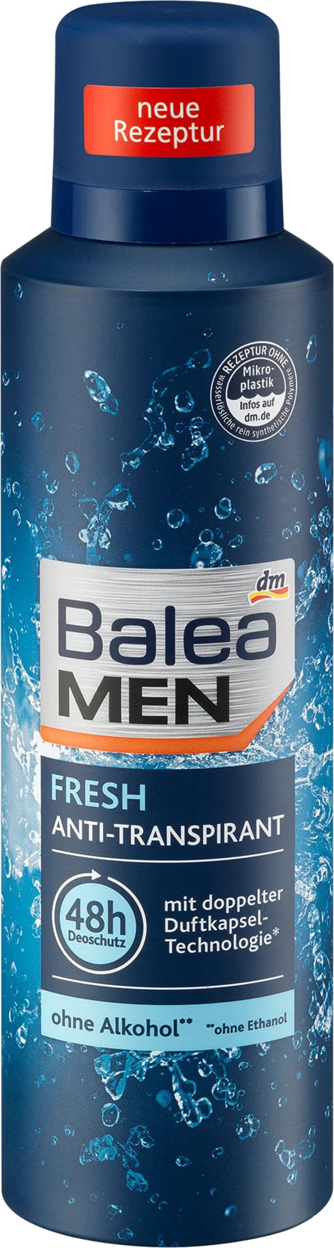 Balea Men Fresh Aerosol Antiperspirant Deodorant, 200 mL