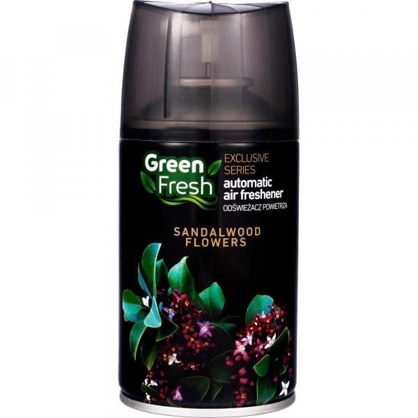 Green Fresh Sandalwood Flowers Aerosol Air Freshener Refill, 250 mL