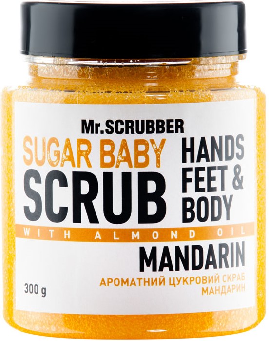 Mr. Scrubber Mandarin Sugar Body Scrub, 300 g