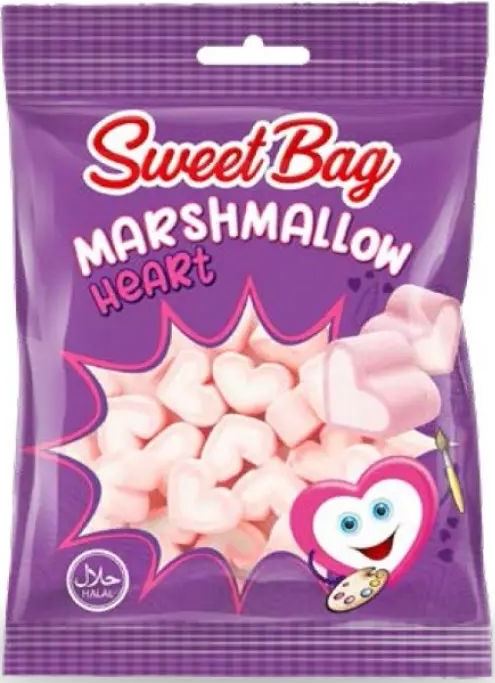 Sweet Bag Heart Marshmallows, 30 g