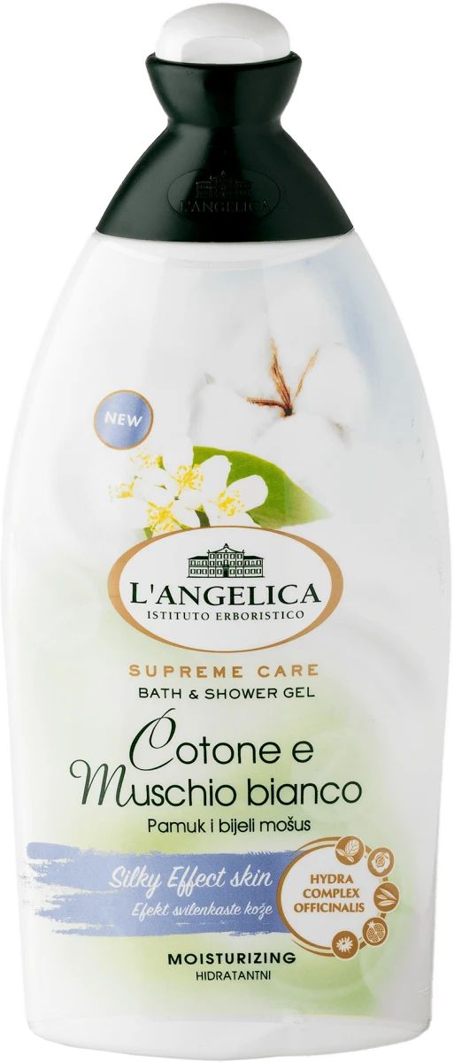 L'Angelica Cotton & White Musk Shower Gel, 500 mL