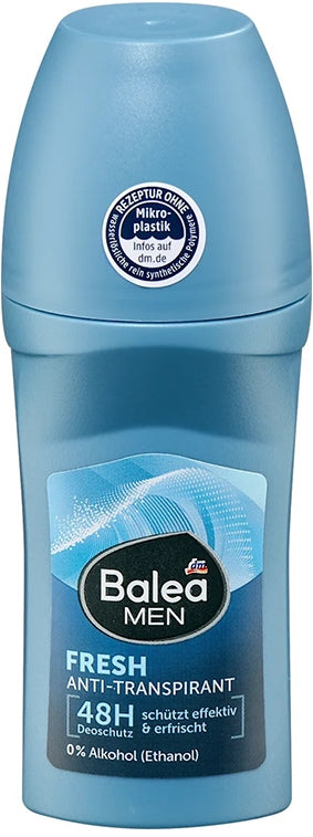 Balea Fresh Men's Roll-On Deodorant, 50 mL