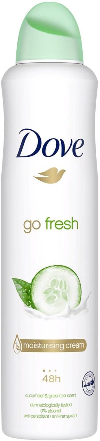 Dove Antyperspirant-aerozol Women's Go Fresh Cucumber & Green Tea, 250 mL