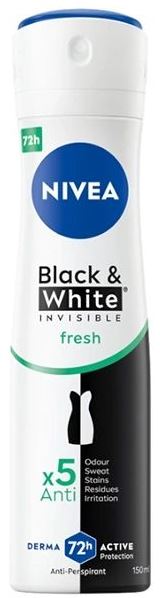 Nivea DezoDorant-antyperspirant Women's Black&White Fresh Spray, 150 mL