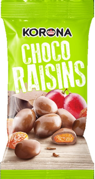 Korona Choco Raisins Candy, 45 g