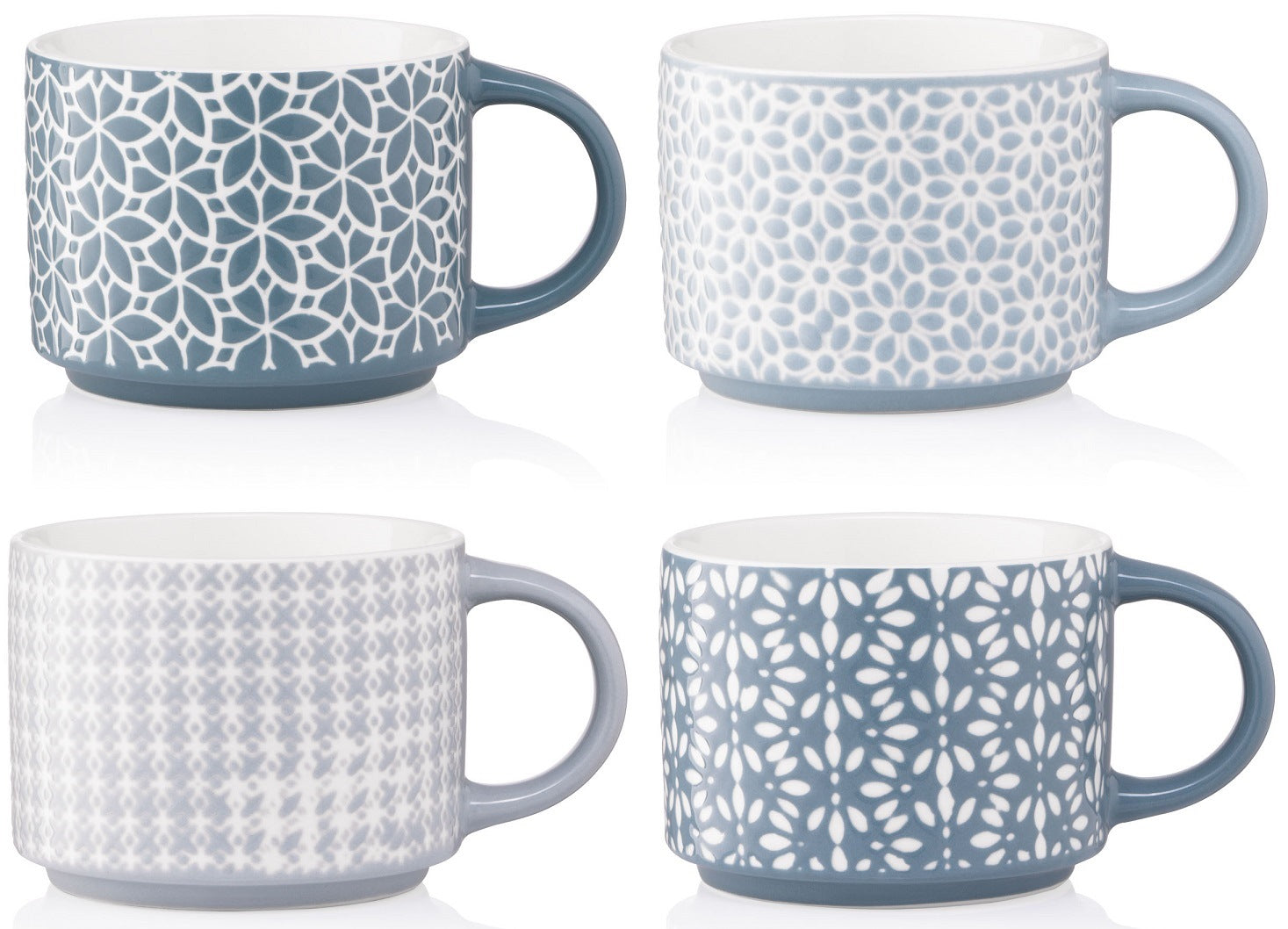 Ardesto Weaving B AR3473B Porcelain Mug, 330 mL