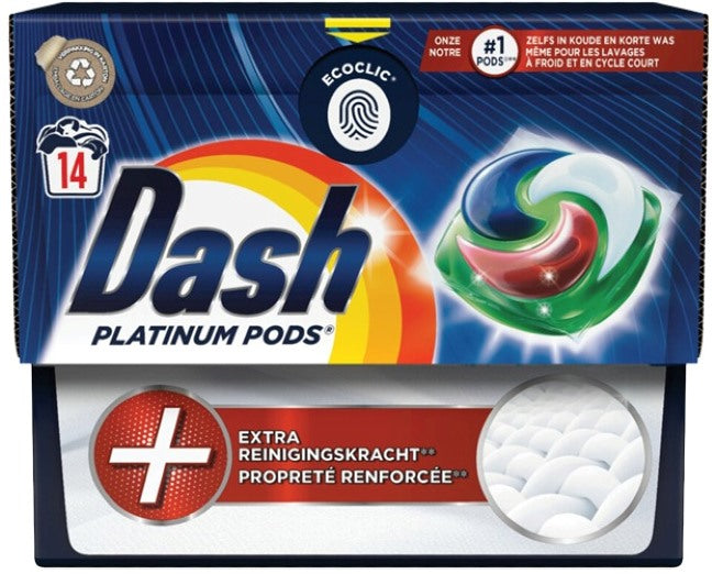 Dash Platinum Universal Laundry Detergent Pods, 14 pcs (Price per 1 pc)