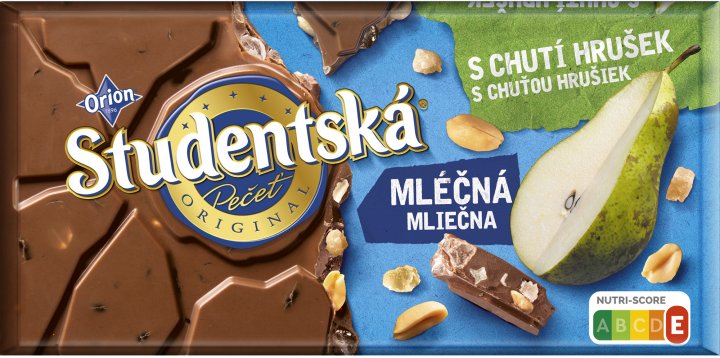 Studentska Pecet Original Pear-Flavored Chocolate, 170 g
