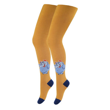 Duna 5429 Kids' Spring/Fall Tights, 80-86 cm, Honey with Pattern - Image 2