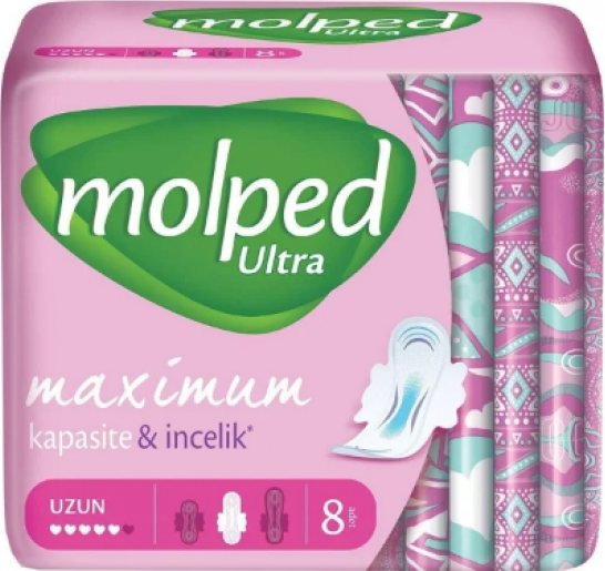 Molped Ultra Long Sanitary Pads, 8 pcs - Image 2
