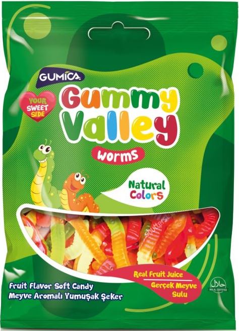 Gummy Valley Worm Gummies, 40 g