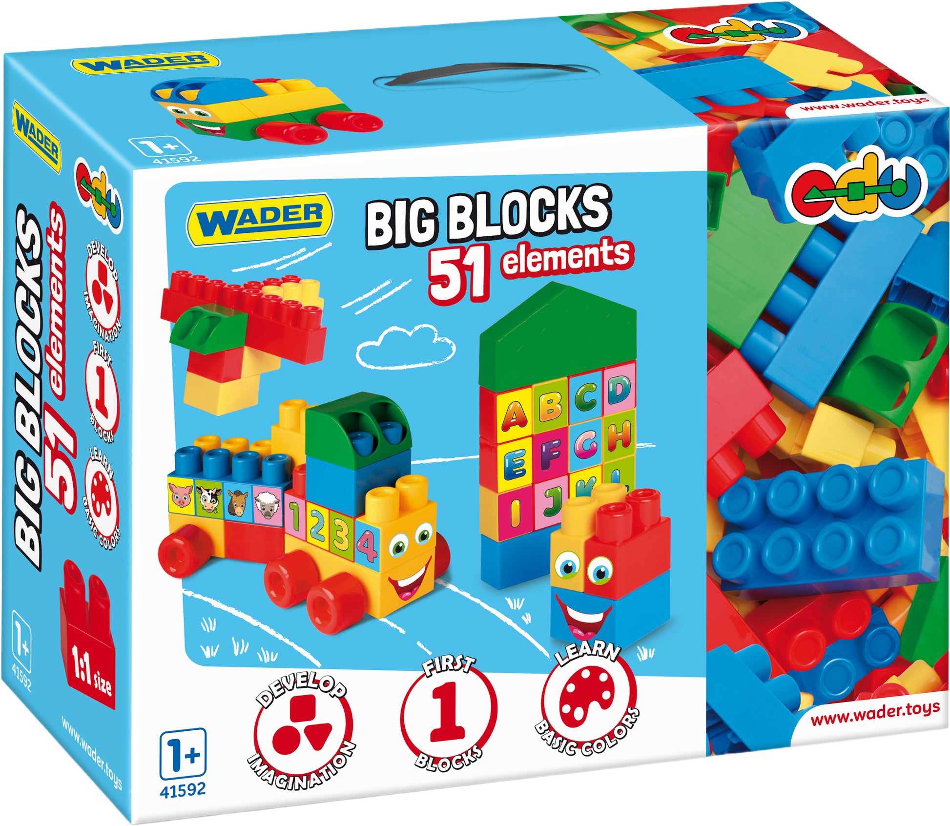 Wader Big Blocks 41592 Building Set, 51 Pieces - Image 2