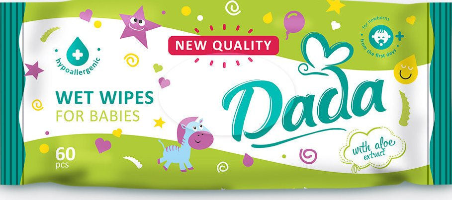 Dada Aloe Baby Wet Wipes, 60 pcs