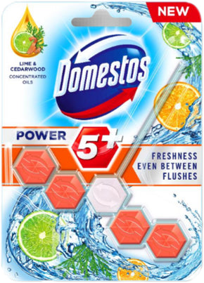 DOMESTOS Power 5 Freshness Toilet Rim Block, 55 g