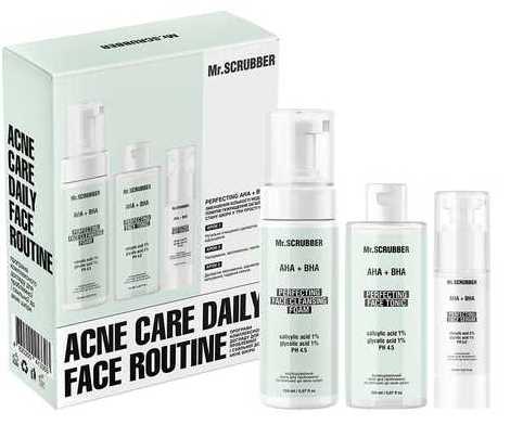 Mr. Scrubber Acne Care Daily Women's Gift Set for Problem & Acne-Prone Skin
