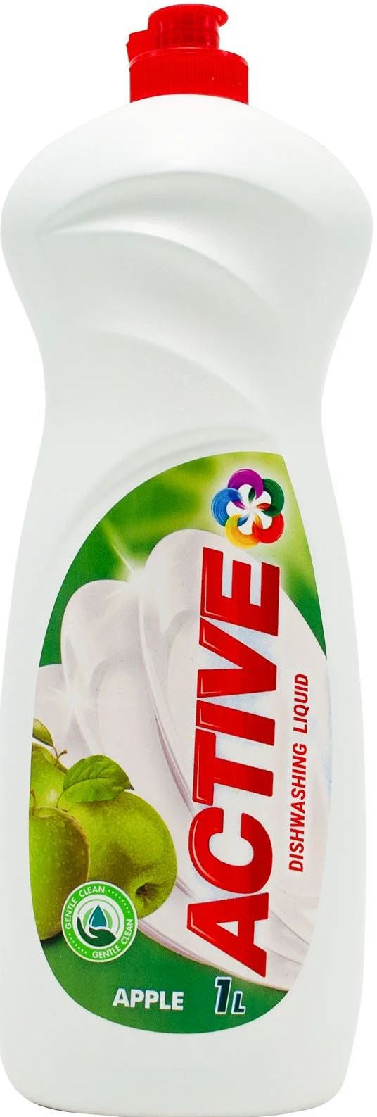 Active Green Apple Dishwashing Liquid, 1 L